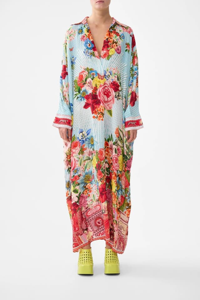 Camilla eBoutique WING COLLAR KAFTAN PAPERS AND CURIOUS CAPERS, image 1 of 1 from CAMILLA