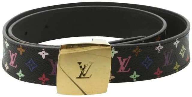 Louis Vuitton 75/30 Black Multicolor Monogram Ceinture Belt in Black Canvas from Bagriculture, photo 1 of 1