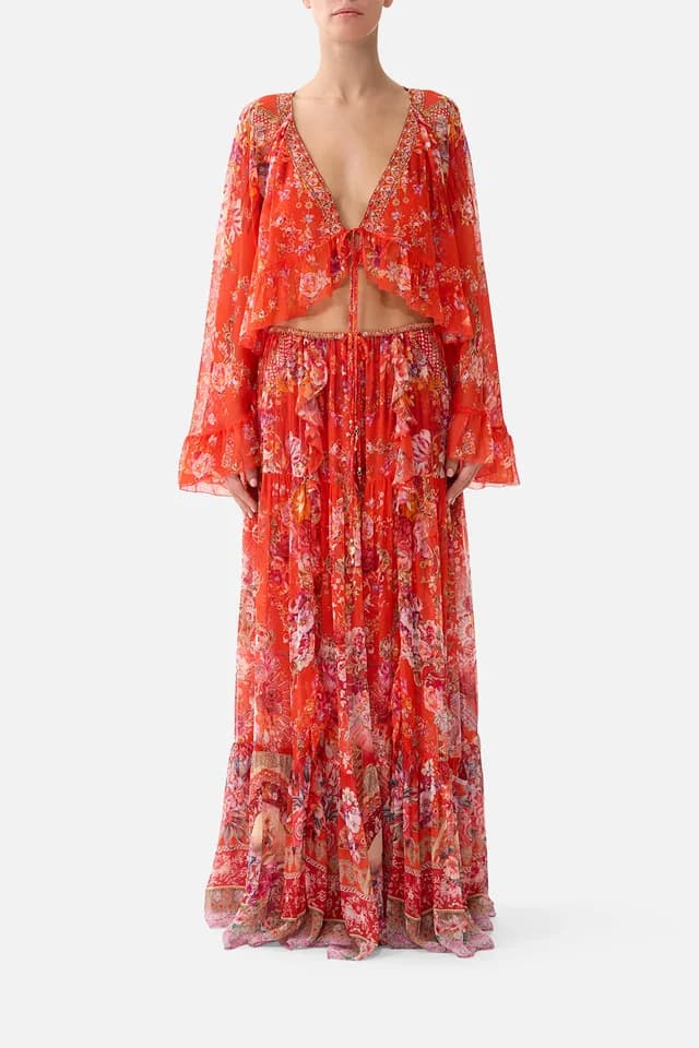 Camilla eBoutique TIERED SKIRT WITH RUFFLE DETAIL OLÉ OLÉ, image 1 of 1 from CAMILLA