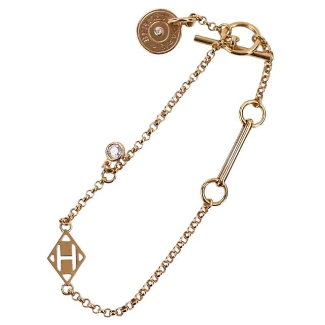 Hermès Gambade Bracelet Diamond 18k Yellow Gold in Yellow from The Reluxe, photo 1 of 1