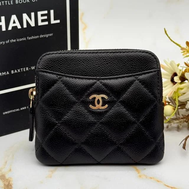 Chanel Caviar Leather Quilted Fragment Case Card Holder in Caviar leather from The Reluxe, photo 1 of 1