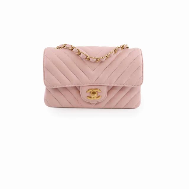 Chanel Mini Rectangular Chevron GHW in Calfskin from The Purse Affair, photo 1 of 1