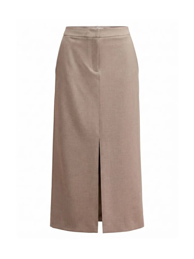 Forever New Women's Maya Column Skirt in Neutral, image 1 of 1 from Fenwick