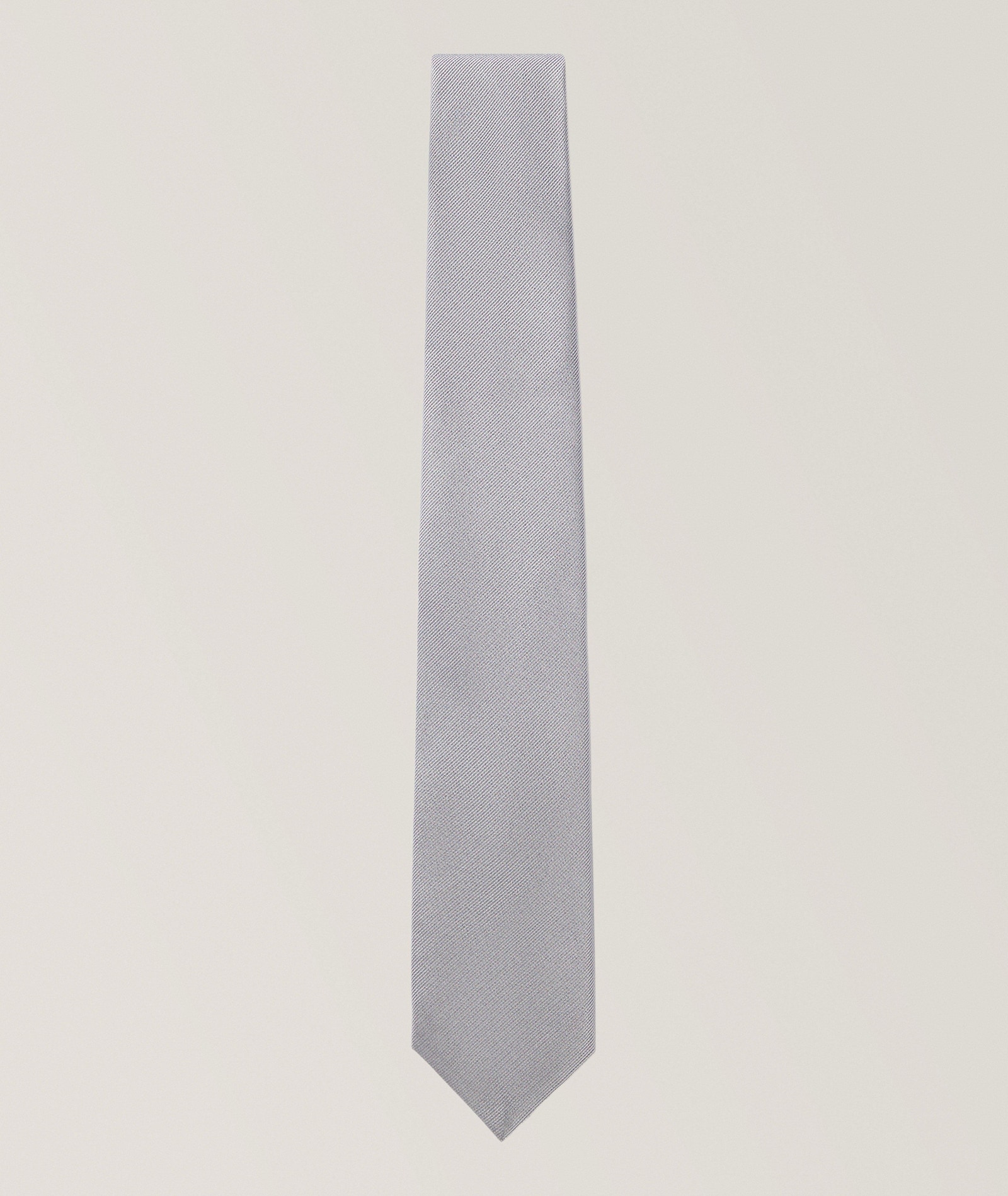 Solid Silk Tie in Grey, image 1 of 1 from Harry Rosen