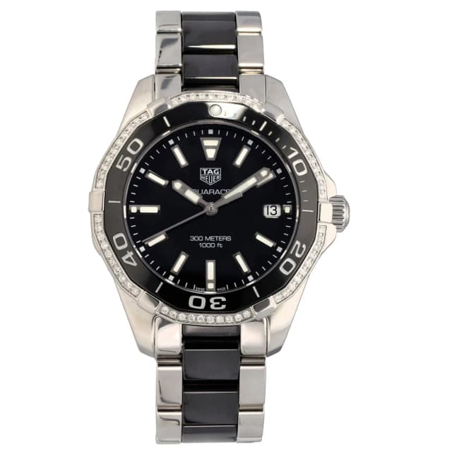 TAG Heuer Aquaracer WAY131G 35mm Bi-Colour Watch from H&T, photo 1 of 1