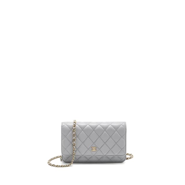Chanel Classic Wallet On Chain Caviar Light Grey LGHW (Microchip) in Grey Caviar leather from EMIER, photo 1 of 1