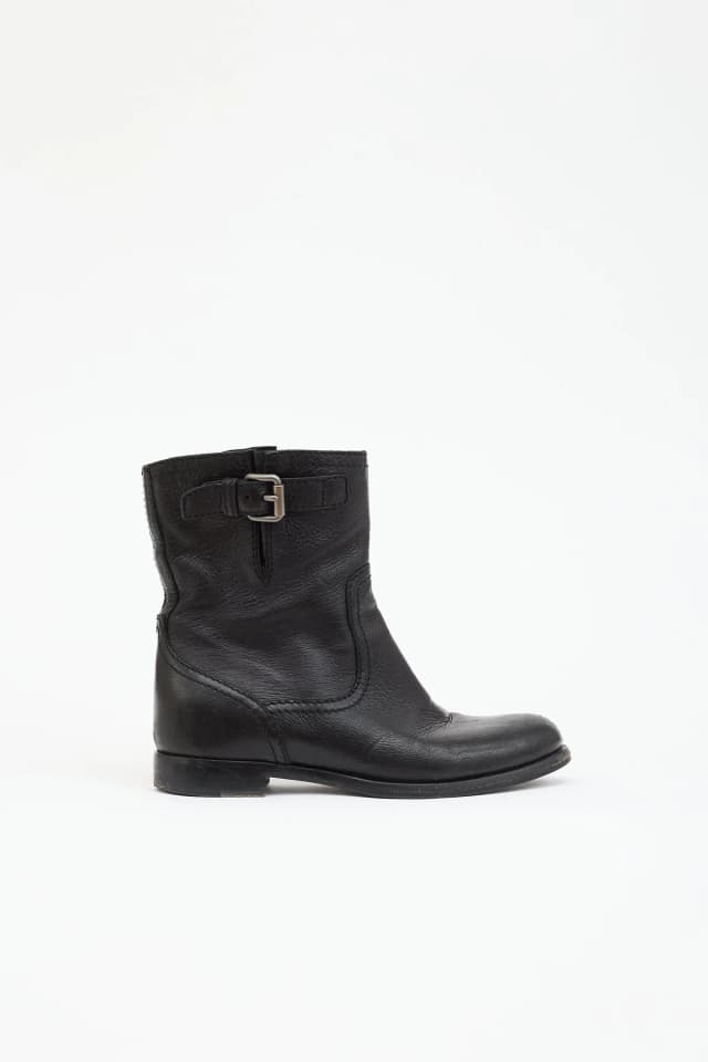 Prada Leather Biker Boot in Leather from VSP Consignment, photo 1 of 1