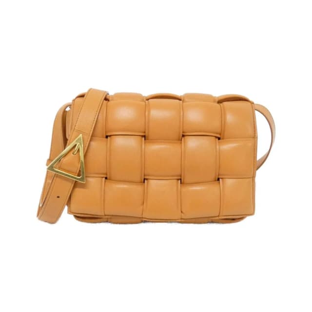 Bottega Veneta Shoulder Bag Gold in Gold Leather from The Reluxe, photo 1 of 1