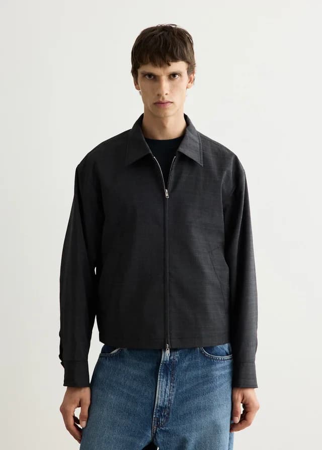 mfpen Mail Jacket in Dark Grey Check, image 1 of 1 from Incu