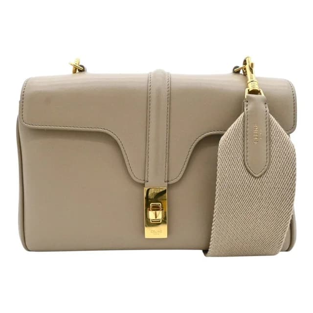 Celine Taupe Soft Teen Classic Bag in Taupe Calfskin from Clotheshorse Anonymous, photo 1 of 1