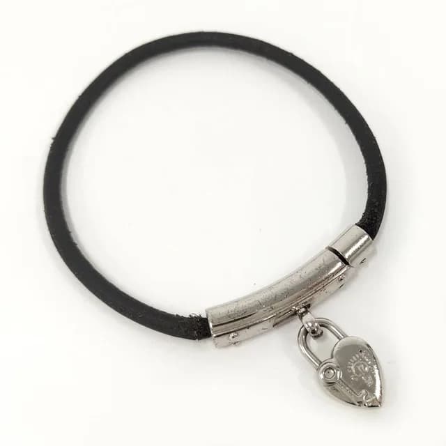 Hermès Bracelet Fantasy Heart Silver Color Black Plated in Black from The Reluxe, photo 1 of 1