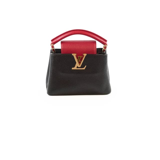 Louis Vuitton Capucines Mini Black / Red in Black Leather from The Purse Affair, photo 1 of 1