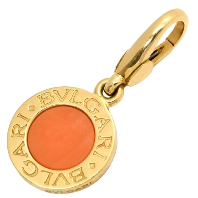 Bvlgari Pendant Pink Yellow Gold 18K 750 18K Coral in Pink from The Reluxe, photo 1 of 1