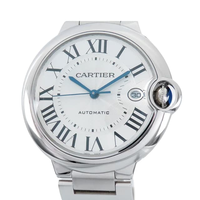 Ballon Bleu de Cartier Silver SS 40 Watch Automatic in Blue from The Reluxe, photo 1 of 1