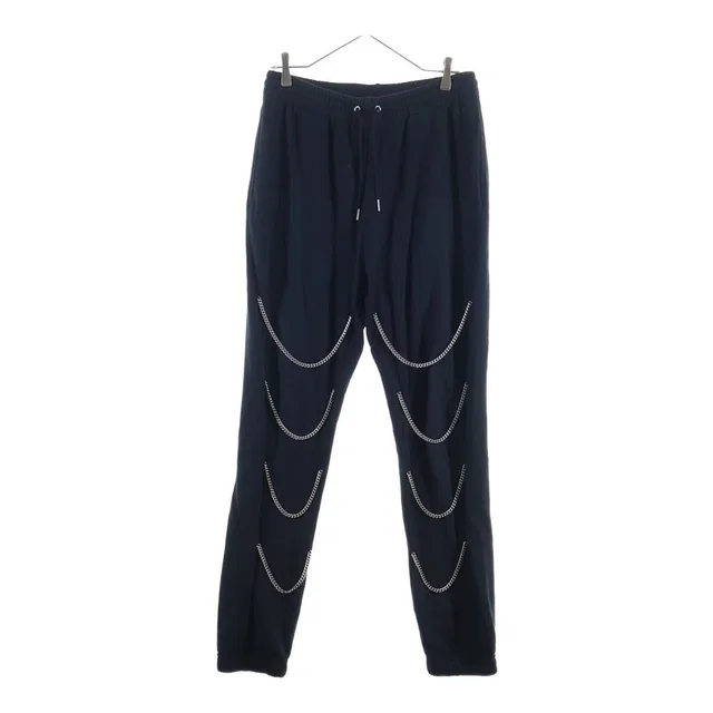Celine Chains Track Pants in Cotton Fleece Chain Jogger Sweat Black in Black from The Reluxe, photo 1 of 1