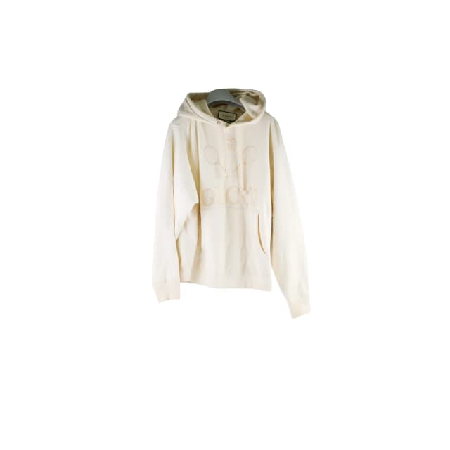 Gucci Unisex Cream Hoodie Size XS in White from The Purse Affair, photo 1 of 1