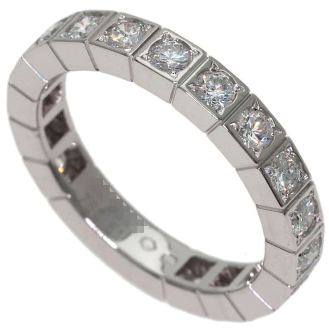 Cartier Lanier Full Diamond 51 Ring 18K White Gold in White from The Reluxe, photo 1 of 1