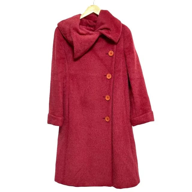 Max Mara Alpaca Cowl Big Color Shaggy Coat 38 from The Reluxe, photo 1 of 1