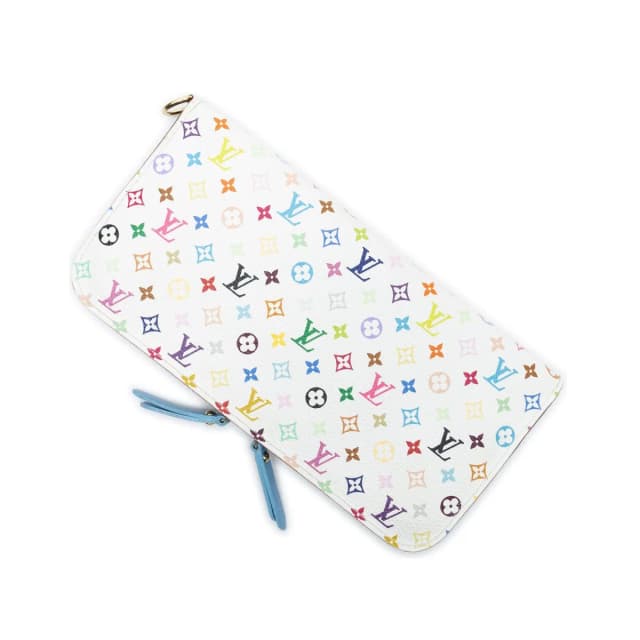 Louis Vuitton Portefeuille Insolite White Blue Multicolor Monogram Wallet in White from The Reluxe, photo 1 of 1