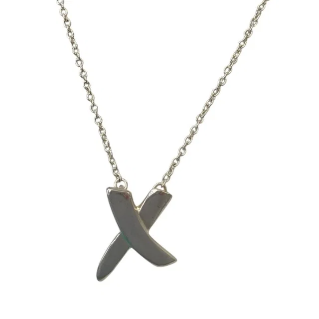 Tiffany & Co. Paloma Picasso Graffiti Kiss Necklace 925 Sterling Silver in Silver from The Reluxe, photo 1 of 1