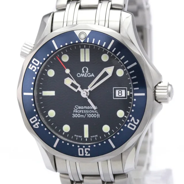 Omega Seamaster Professional 300M Steel Mid Size Watch 2561.80 Polished in Blue from Elady, photo 1 of 1