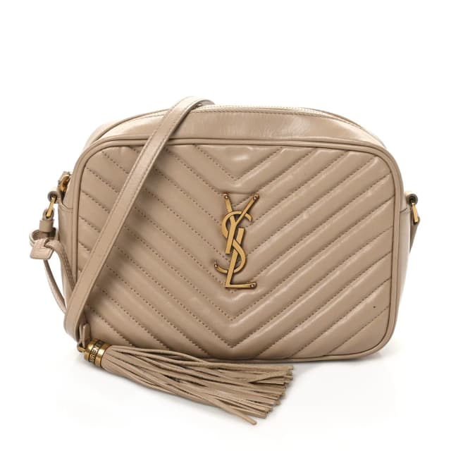 Saint Laurent Lou Camera Calfskin Leather Bag - Dark Latte in Calfskin from H&T, photo 1 of 1