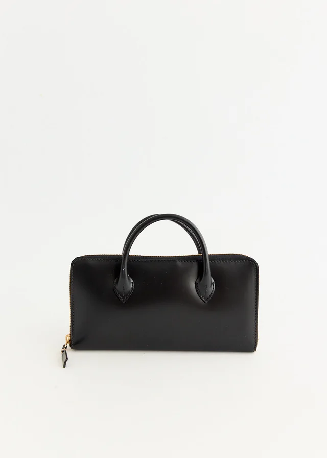Comme Des Garcons Wallets Handles Wallet in BLACK 1, image 1 of 1 from Incu