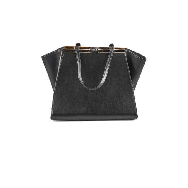 Fendi 3 Jours Tote Black in Black Leather from The Purse Affair, photo 1 of 1