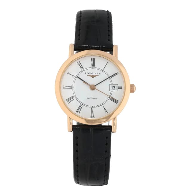 Longines Elegant L4.378.8 27mm Gold Watch in Gold Leather from Handt, photo 1 of 1