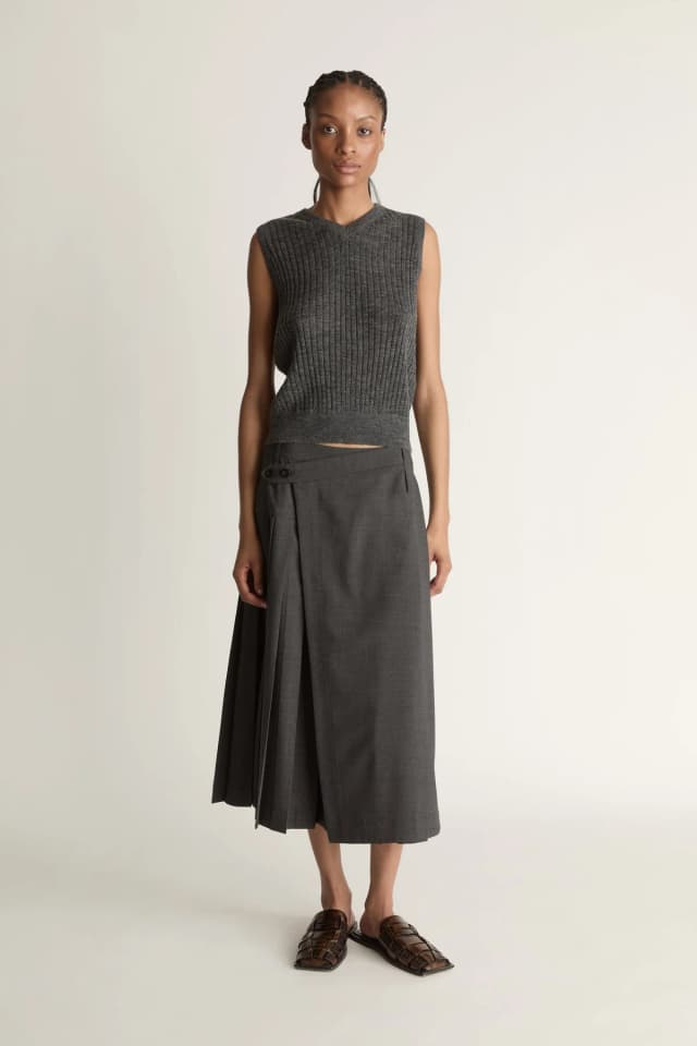 Lee Mathews Mila Tank in Charcoal, image 1 of 1 from Lee Mathews