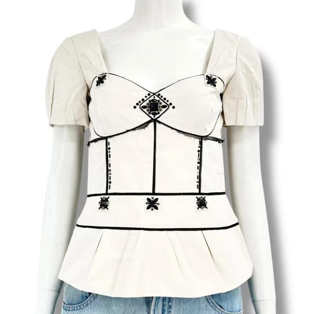 Louis Vuitton Top Rhinestone White in White from The Reluxe, photo 1 of 1