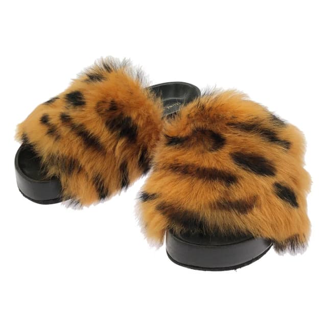 Celine By Phoebe Philo Fur Sandals Brown in Brown from The Reluxe, photo 1 of 1