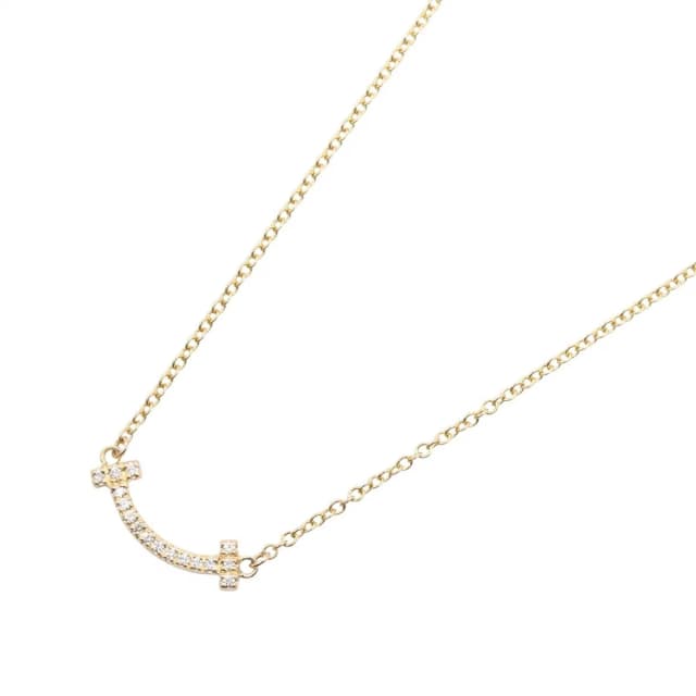 Tiffany & Co. Necklace T Smile Mini Diamond 41 45.5 18K from The Reluxe, photo 1 of 1