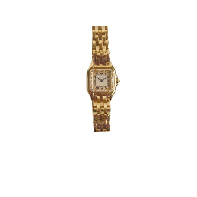 Cartier Vintage Panthere Small 18k Yellow Gold with Diamonds in Yellow from The Purse Affair, photo 1 of 1