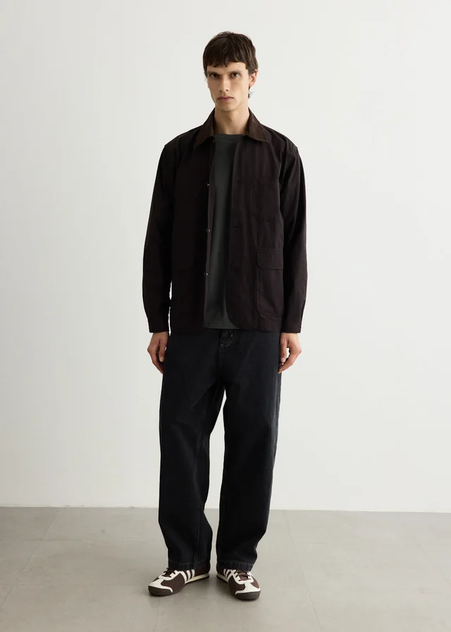 Universal Works Labour Jacket in LICORICE, image 1 of 1 from Incu