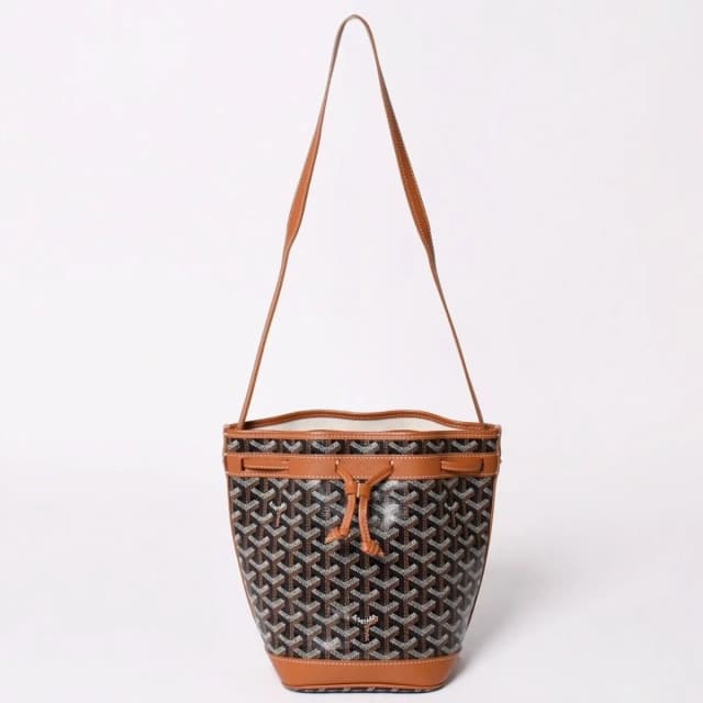 Goyard Petit Flo Bucket Bag Brown Calfskin in Brown Calfskin from The Reluxe, photo 1 of 1