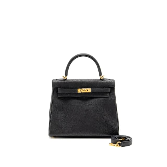 Hermès Kelly 25 Togo Black GHW Stamp Y in Black Togo leather from EMIER, photo 1 of 1