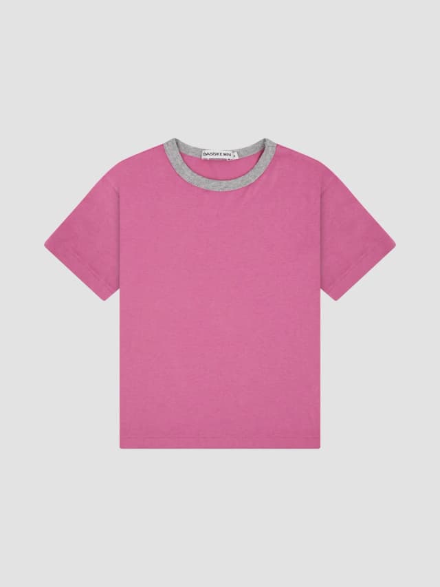 Bassike Mini Boxy Contrast T-Shirt, image 1 of 1 from bassike