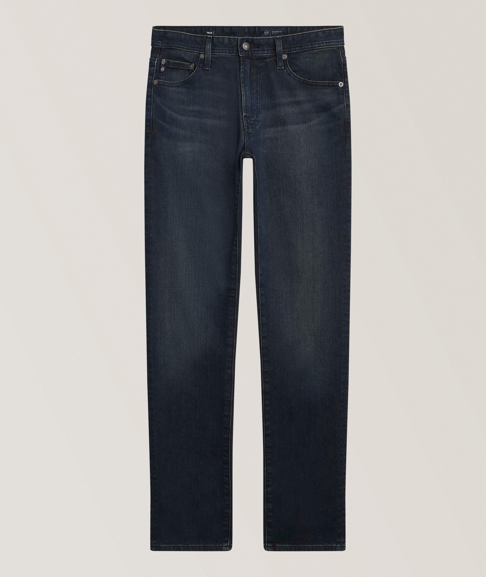 AG Tellis Modern Slim-Fit Jeans in Blue 93% cotton, 6% polyester, 1% elastane, image 1 of 1 from Harry Rosen