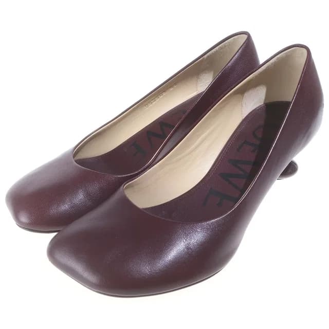 Loewe Toy Pum Leather Shoes Heels Bordeaux in Burgundy Leather from The Reluxe, photo 1 of 1