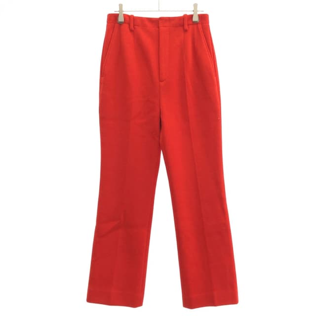 Saint Laurent Trousers Pants Red 38 in Red Wool from The Reluxe, photo 1 of 1