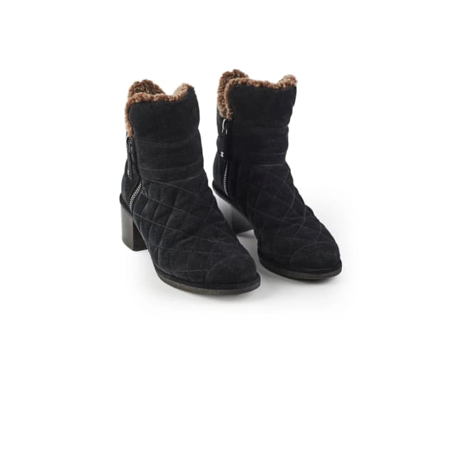 Chanel Boots Size 35.5 in Black Suede from The Purse Affair, photo 1 of 1