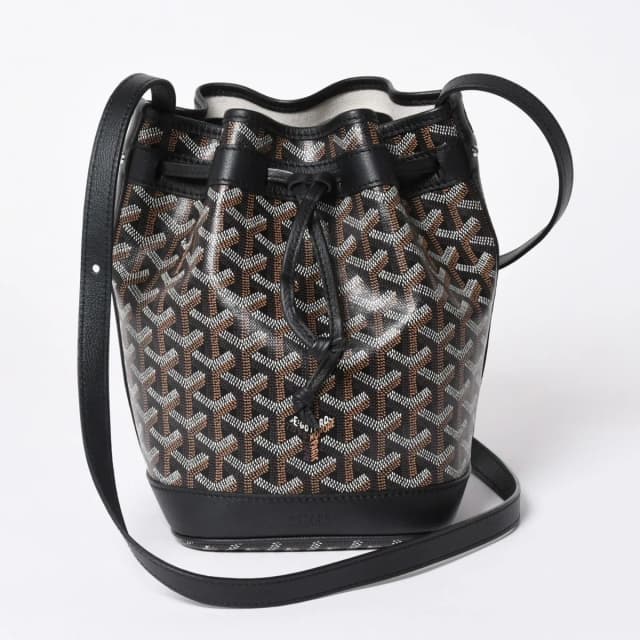 Goyard Petit Flo Bucket Bag Black Calfskin in Black Calfskin from The Reluxe, photo 1 of 1