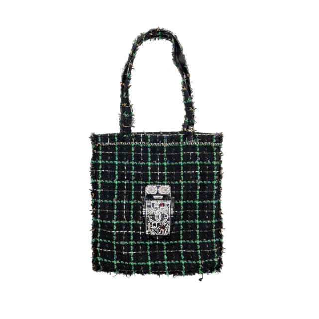 Chanel Robot Shopping Tote Bag Tweed Multicolour SHW in Tweed from EMIER, photo 1 of 1