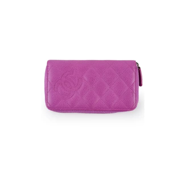 Chanel CC Wallet Purple Caviar in Purple Caviar leather from The Purse Affair, photo 1 of 1