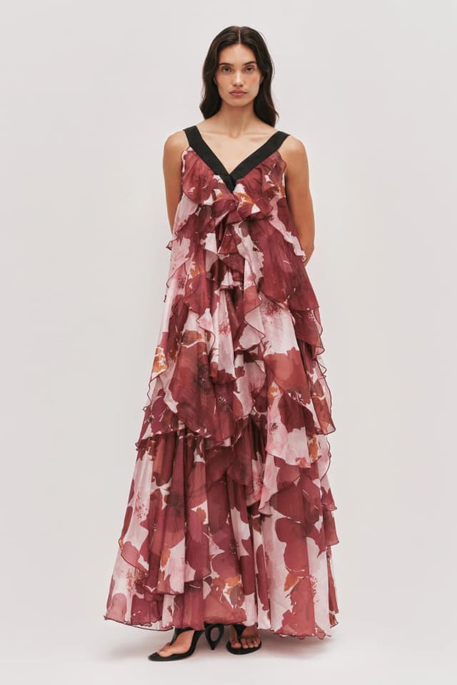 AJE Athena Gown in AQUARELLE, image 1 of 1 from Aje