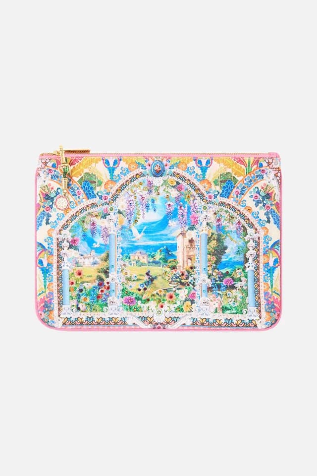 Camilla eBoutique SMALL CANVAS CLUTCH NAVÀS NOUVEAU, image 1 of 1 from CAMILLA