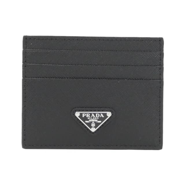 Prada Card Case Silver in Silver Saffiano leather from The Reluxe, photo 1 of 1