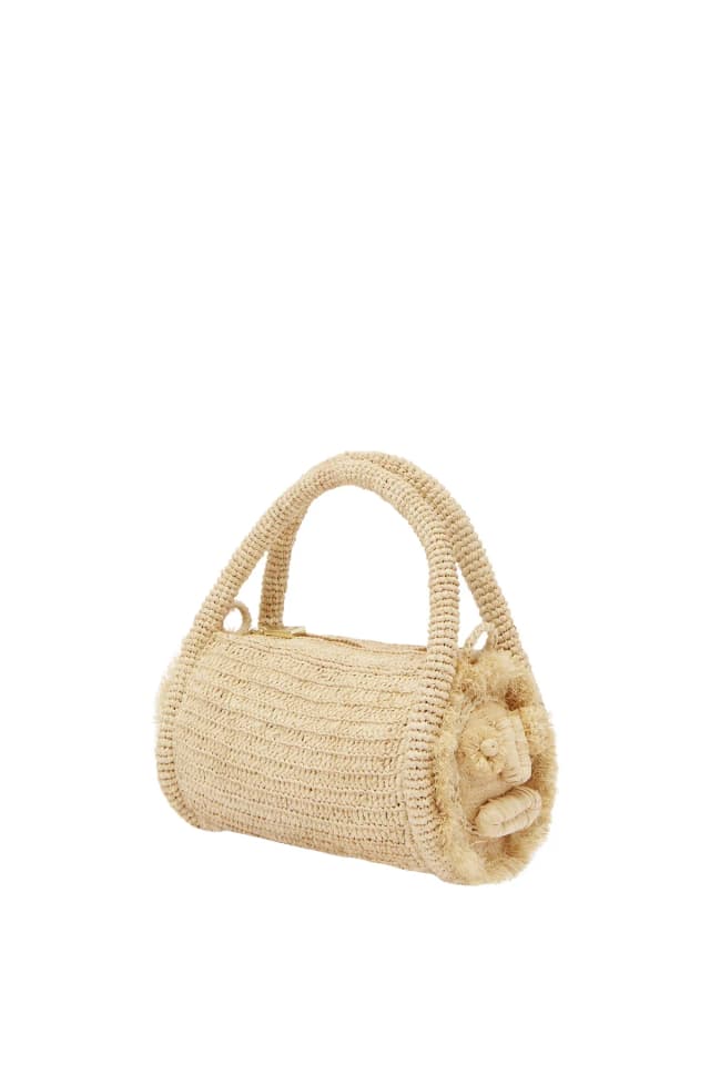 2601 - SUMMER 26 SUNLIT RAFFIA MINI BARREL BAG, image 1 of 1 from Alemais