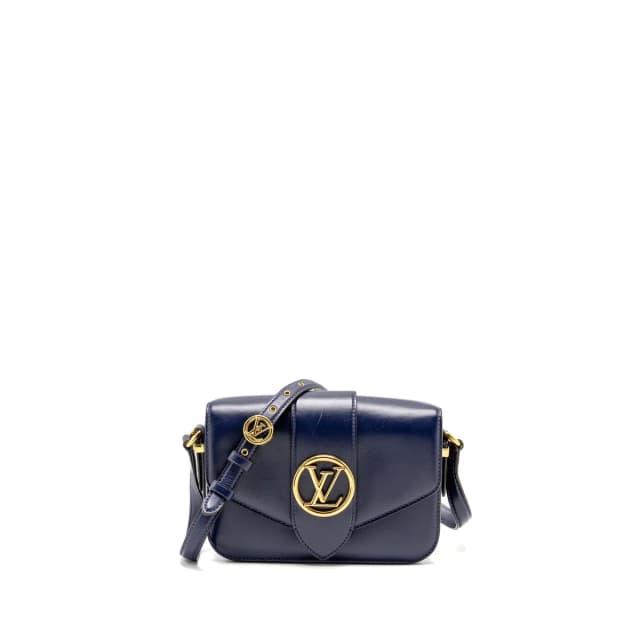 Louis Vuitton Pont 9 Calfskin Dark Blue GHW in Blue Calfskin from EMIER, photo 1 of 1
